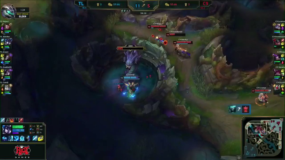 .@Nisqylol with the MASSIVE Baron steal! #TeamNisqy #LCS #LCSBIGPLAYS