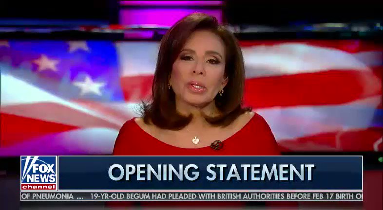Watch the Islamophobic remarks Jeanine Pirro makes about @IlhanMN as she stokes an anti-Semitic feud that doesn't exist, resulting in Fox pulling her show for the next week. All I've seen on Twitter for the past few days are bots fueling the same fires.
