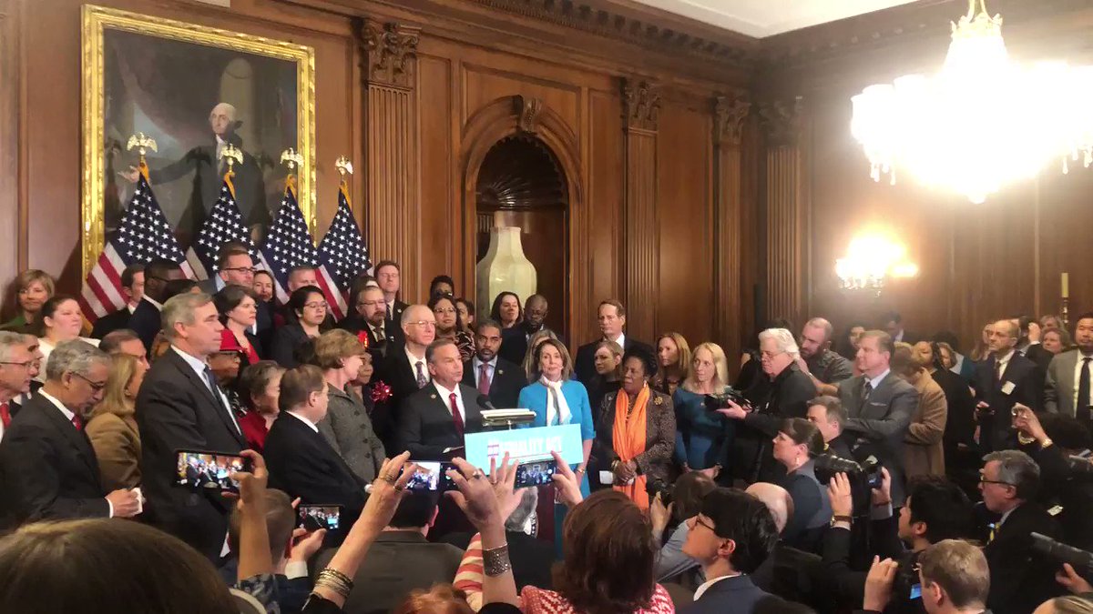 .@DavidCicilline is a champion for equality and I was proud to stand alongside him and all members of the #LGBTQ community as we unveiled #HR5 the The Equality Act @speakerpelosi @democrats @housejudiciary