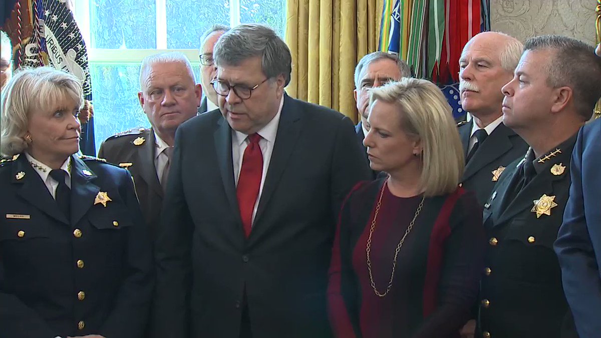 AG William Barr to President Trump: "What you've done from a legal standpoint is solidly grounded in law and from the standpoint of protecting the American people, it's imperative." http://hill.cm/xgJfFkO