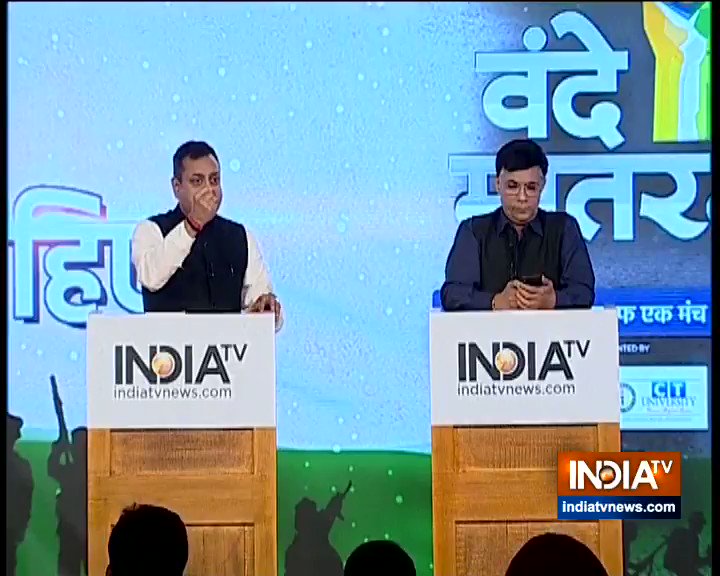 Watch @BJP4India spokesperson using the word 'Jaichand' (traitor) for @INCIndia leader who alleged that #Pulwama attack was "match fixing between @narendramodi and @ImranKhanPTI #VandeMataramIndiaTV @indiatvnews