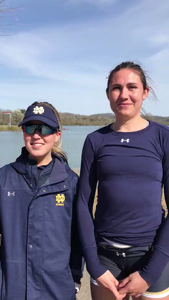 Our first ⚡️instant reaction⚡️ from Oak Ridge today...
V8 Coxswain Colleen Visnic and Elizabeth Schrieber on today's second race - which was a special one for Schrieber - who went head to head - even seat to seat - with her sister in the Clemson boat.
