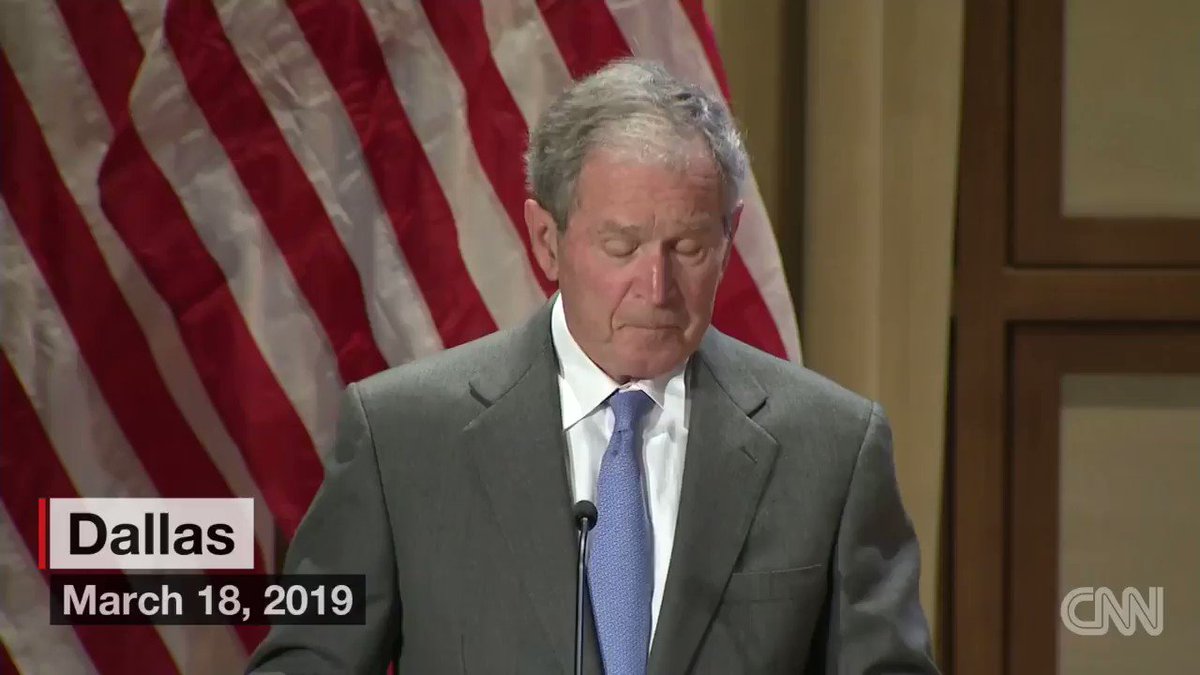 Former President George W. Bush: "America's immigrant history made us who we are. Amid all the complications of policy, may we never forget that immigration is a blessing and a strength." https://cnn.it/2Cot8uO