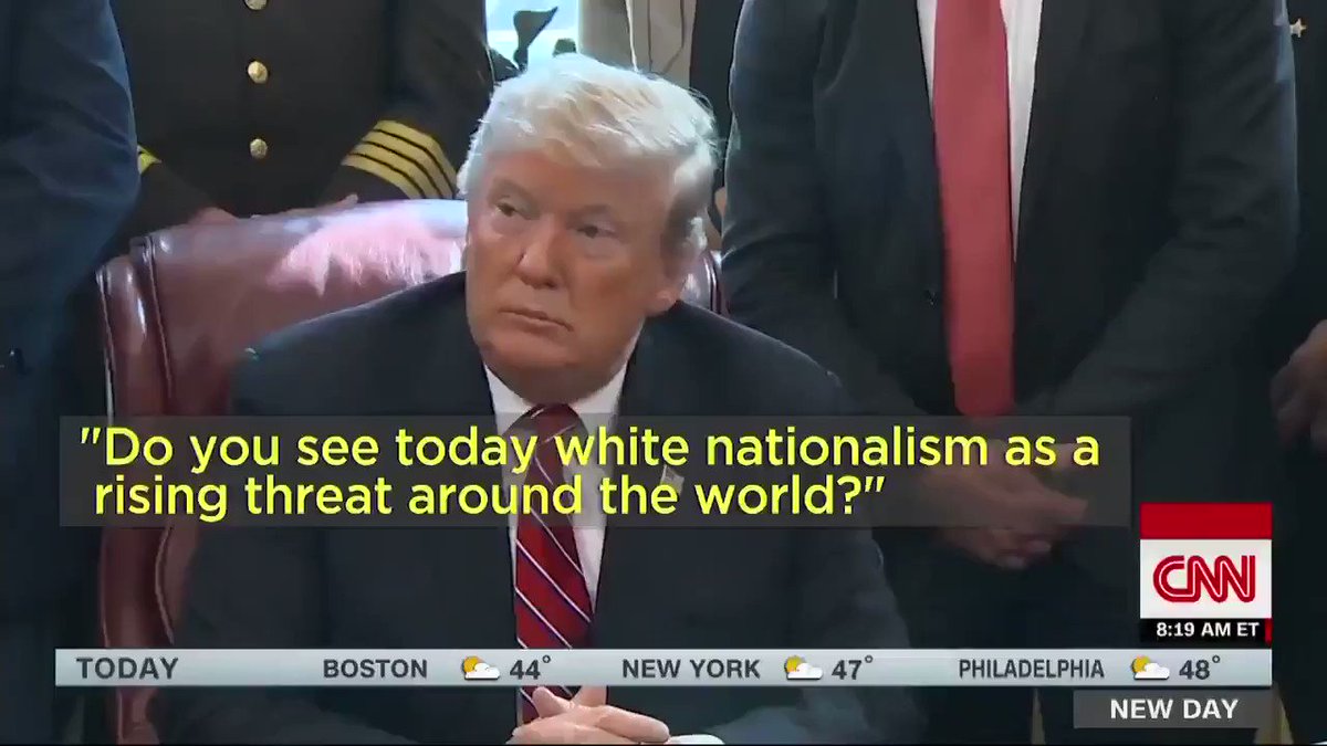 Keith Ellison, 1st Muslim elected to Congress, on Trump not being willing to say white nationalism is on the rise: “I think sometimes you simply have to yield to the objective evidence, and that is, it points to him being sympathetic to that point of view” https://cnn.it/2FaZZ79