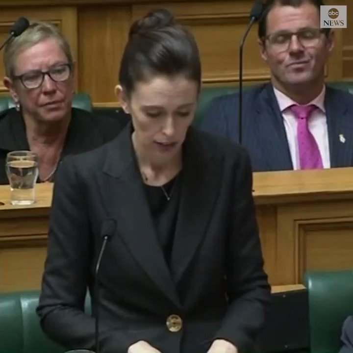 New Zealand Prime Minister Jacinda Ardern says “you will never hear me mention” the name of the alleged Christchurch gunman. “Speak the names of those who were lost rather than the name of the man who took them.” https://abcn.ws/2TUADUf