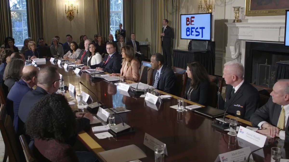 Enjoyed hosting such an informative meeting Monday at the @WhiteHouse w the Interagency Working Group on Youth Programs. I continue to be impressed with the programs within each agency and look forward to working together on behalf of children everywhere. #BeBest