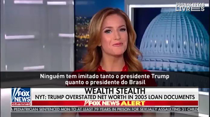 Assim o Presidente do Brasil foi apresentado ontem na Fox News, grupo de mídia de direita e apoiadora de Trump.Teve piadinha chamando ele de “Trump dos Trópicos”, falaram de relações suspeitas com gangs paramilitares e do vizinho miliciano que matou Marielle.#bolsonaro #eua