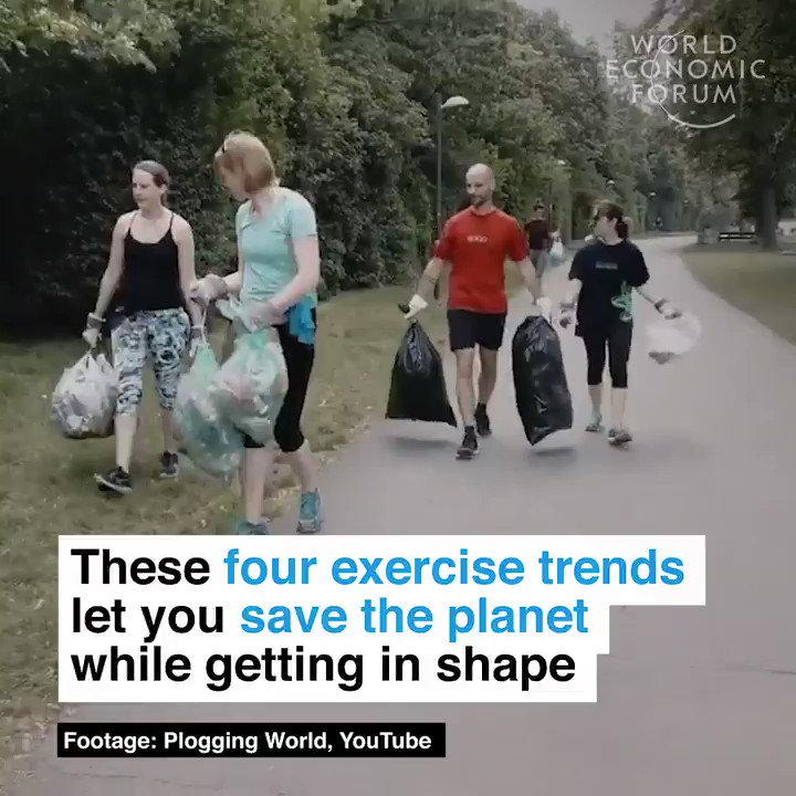 Strawkling. Plogging. Trashtag movement. Green gym.
Here are four exercise trends which also help you save the planet.
Enjoy! And make a difference!