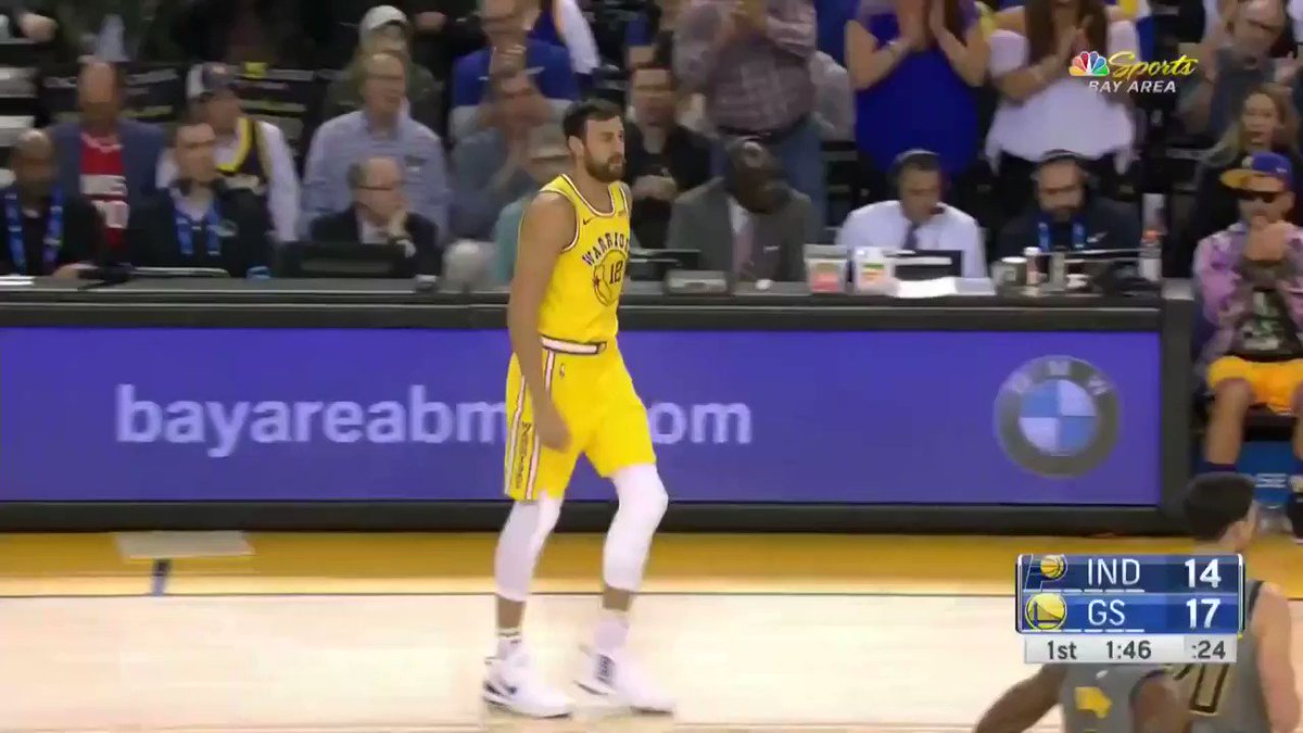 Welcome back, @andrewbogut 👏
(via @NBCSWarriors)