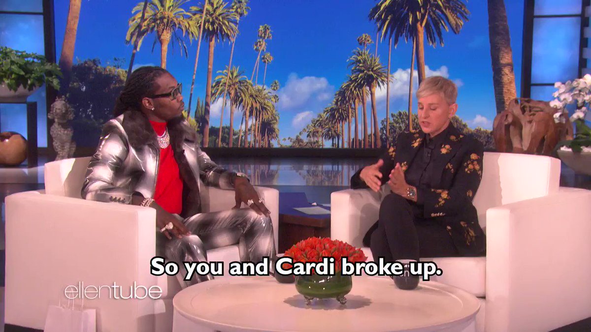 .@OffsetYRN told me about his relationship with @iamCardiB. I’m glad they’re okurrr.