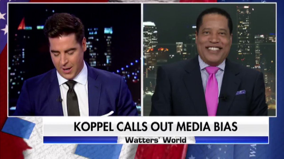 Watch @larryelder and @JesseBWatters discuss the ongoing media bias against President Trump.