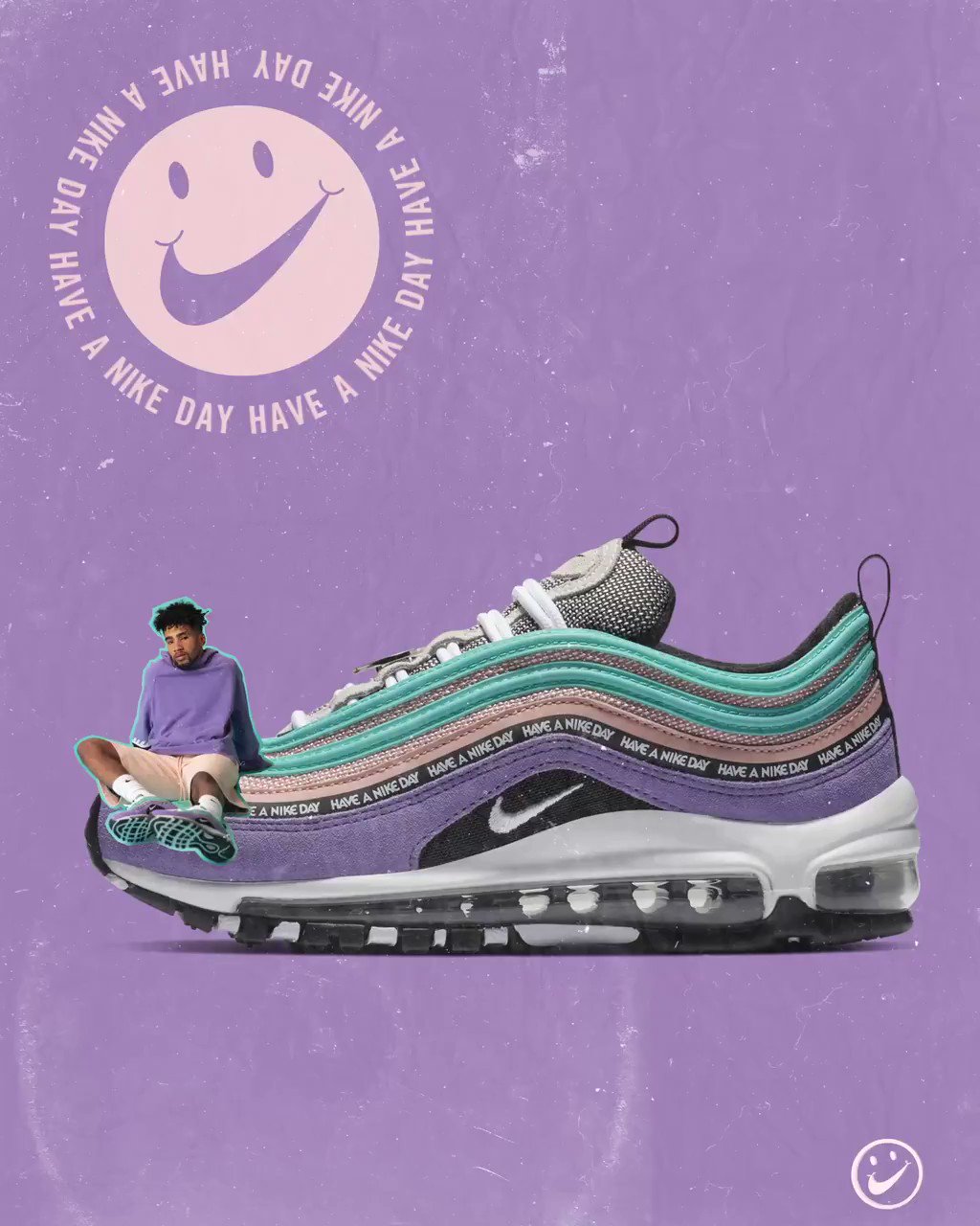 Sui Beoefend Persoonlijk Foot Locker on Twitter: "Big smiles. 🙂 #Nike Air Max 97 'Have A Nike Day'  Available Now, Select Stores! https://t.co/wFT3Ib4mvV" / X