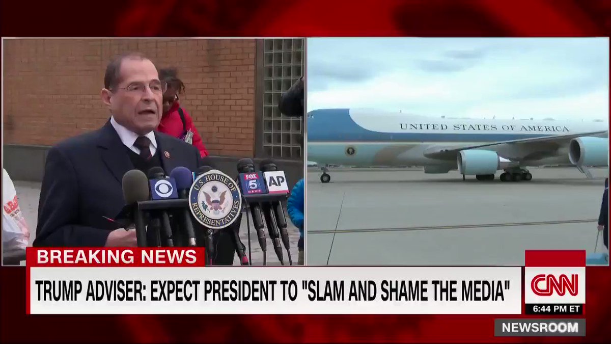 "President Trump is wrong. This report does not amount to a so-called 'total exoneration,'" says House Judiciary Chairman Jerry Nadler, who called for the full Mueller report to be released to the public "without delay" http://cnn.it/2Fx89rF