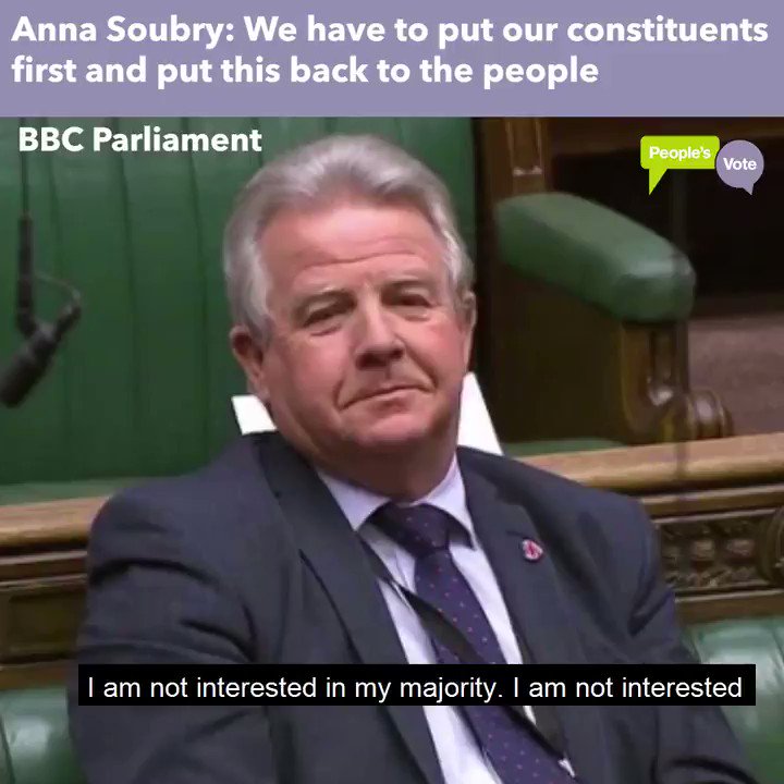MUST WATCH: @Anna_Soubry passionately explains why MPs must put their constituents first which means allowing them to have a vote on the #Brexit deal.
Demand a #PeoplesVote on the #Brexit deal