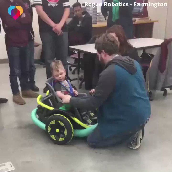 This 2-year-old's family couldn't afford his $20,000 electric wheelchair, and their insurance didn't cover it. So, a high school robotics team built him one for free ❤️ https://cbsn.ws/2TNEMp6