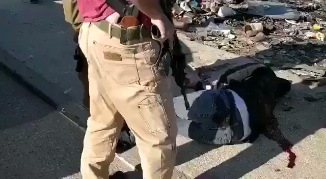 #Israeli soldiers shoot a #Palestinian young man on Huwarah checkpoint in occupied #Nablus and refuse to provide any medical care. #WestBank #Palestine