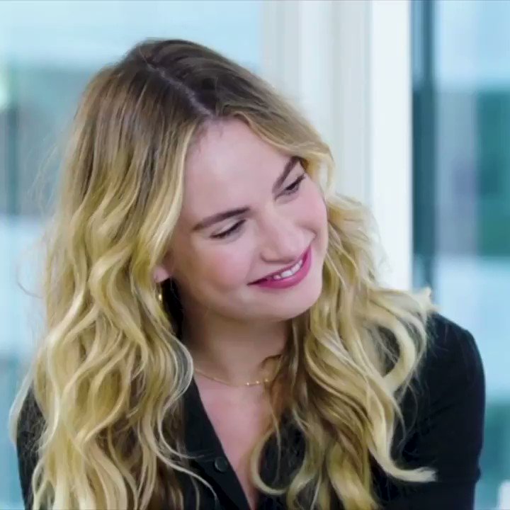 Mamma Mia! Happy birthday, Lily James!

Watch her interview here:  