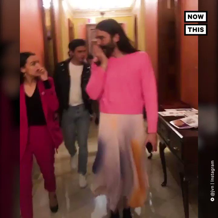 NowThis (@nowthisnews) on Twitter photo 04/04/2019 21:31:28 .@AOC took the cast of @QueerEye on a whirlwind tour of Capitol Hill .@AOC took the cast of @QueerEye on a whirlwind tour of Capitol Hill