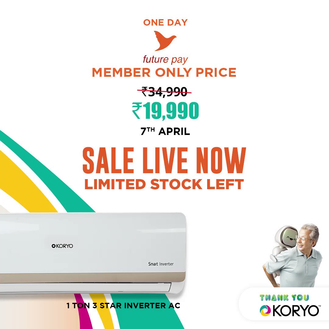 Koryo ac 1.5 ton outlet