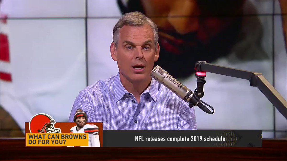 "Cleveland, you're not in a position to just discard teams as W's... There are no automatic wins for the Cleveland Browns. They do not exist."
@ColinCowherd reacts to the Browns schedule