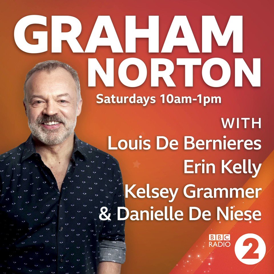 This morning after 10am @grahnort has an egg-xtra special show lined up!
He'll be joined by...
⭐️ Louis De Bernieres ⭐️ @mserinkelly ⭐️ @kelseygrammer ⭐️ @Danielledeniese ⭐️
Listen on @bbcsounds 🔊 https://bbc.in/2XsnLTv