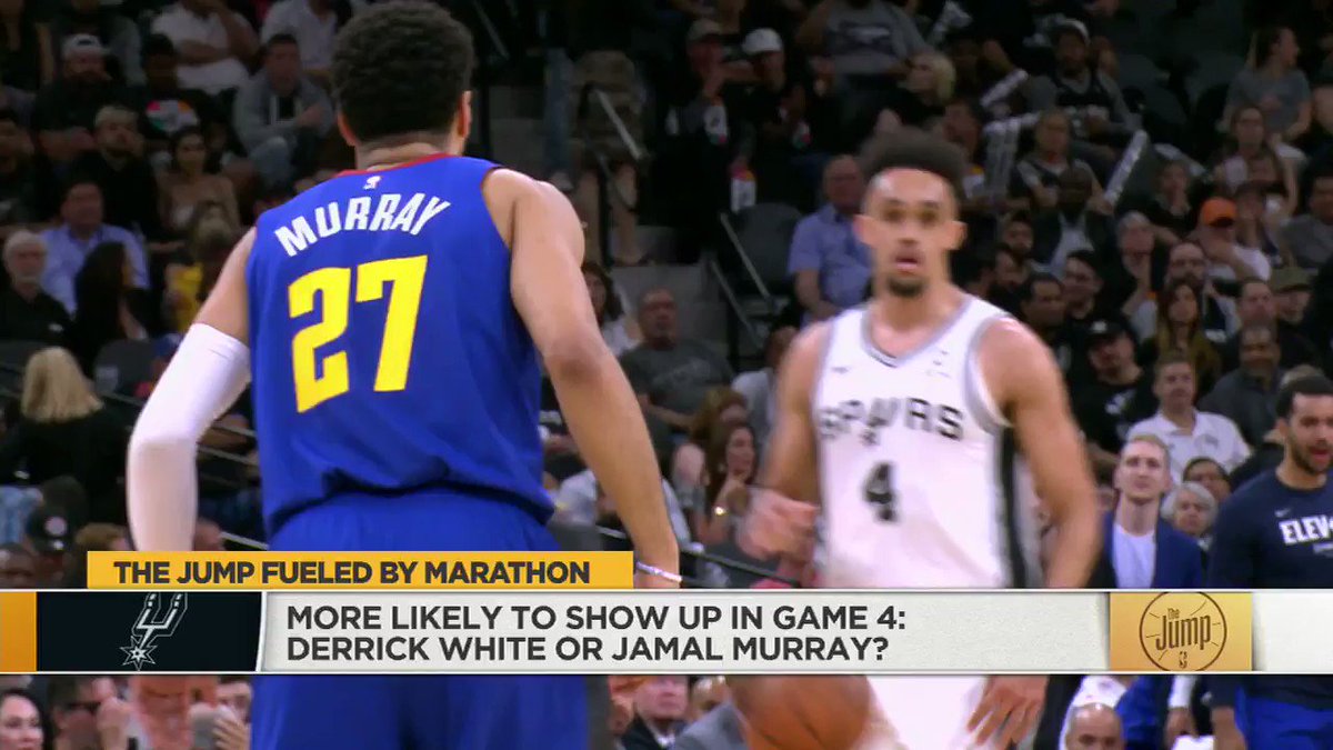 If you didn't know @Dwhite921 before last night, you know him now. The former G-Leaguer has been stepping up huge for the Spurs all season, and was a rock star last night in their win over the Nuggets. Can the Nuggets answer back? @ScottiePippen says that's on Jamal Murray.