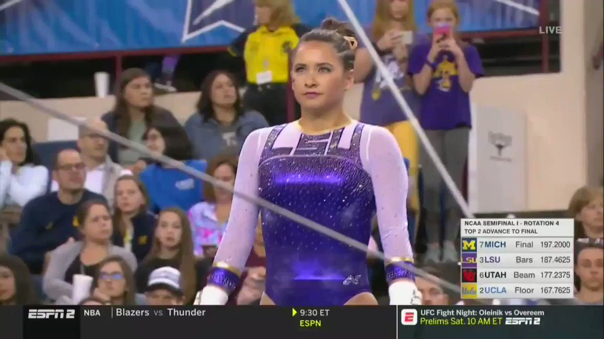 National. Champion. Bars.
@sfinnegan37 takes home her second bars national championship with a 9.95!