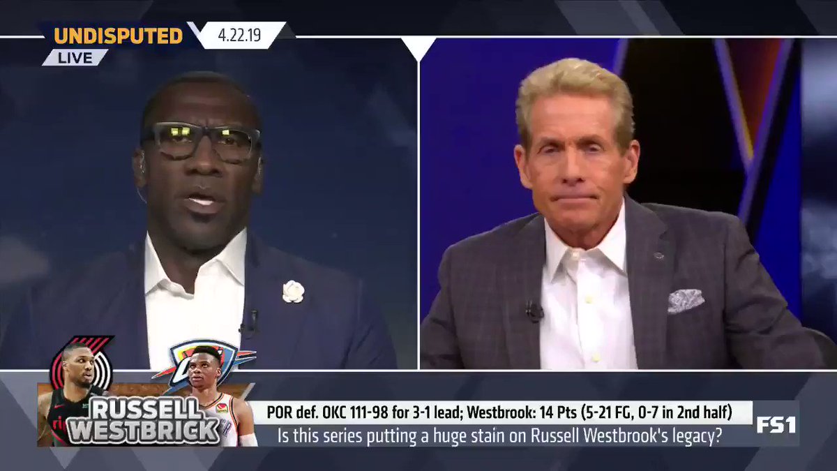 "Now Paul George wants to be known as 'Playoff Paul,' he's about to be known as 'First Round Exit Paul' because that seems to be what's happening a lot lately." β @ShannonSharpe