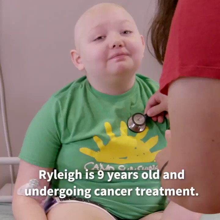 Honored to partner with @AmericanCancer to help bring smiles to faces of courageous kiddos like Ryleigh during their treatment.