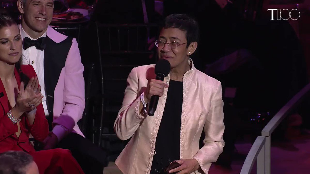 "My only crime is to be a journalist." @mariaressa speaks out against hate at the #TIME100 Gala http://mag.time.com/VYrT2oB