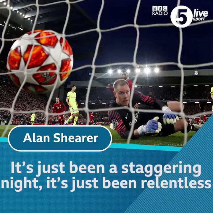 "It is the greatest European comeback"
@alanshearer, @Iandennisbbc and @KellyCates describe a famous night for #LFC.
⚽ Get all the reaction in the Football Daily: https://bbc.in/2I2IIxr #LIVBAR
