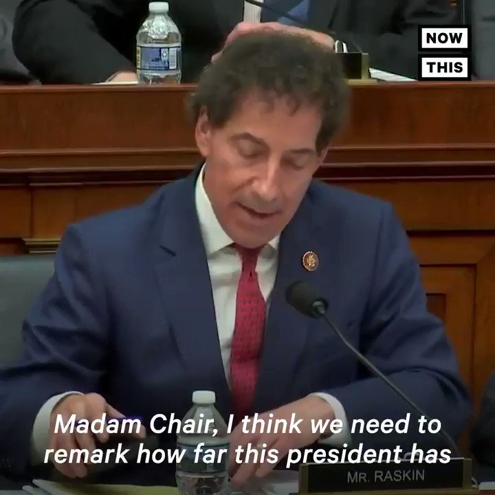 ‘The president, aided and abetted by the attorney general, tears at the very fabric of our Constitution.’ — @RepRaskin listed all of Trump’s misdeeds and it is jaw-dropping