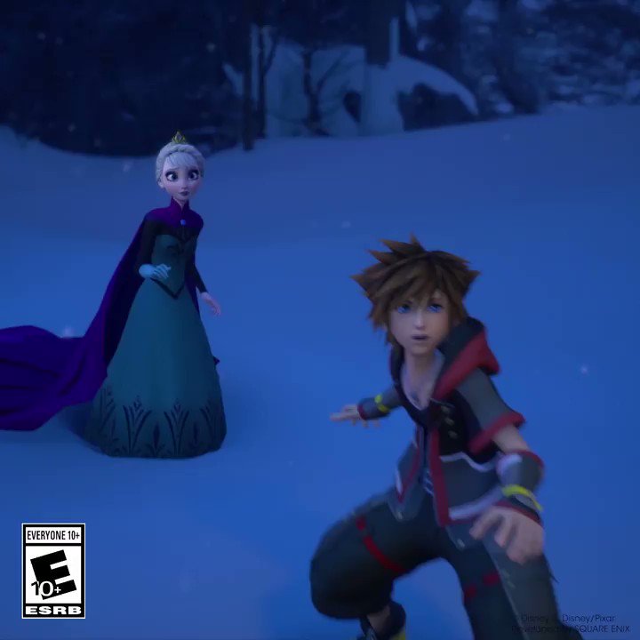 In #KingdomHearts it's not always Sora doing the saving, sometimes he needs some help from his friends, and this time around it's Elsa from #Frozen!