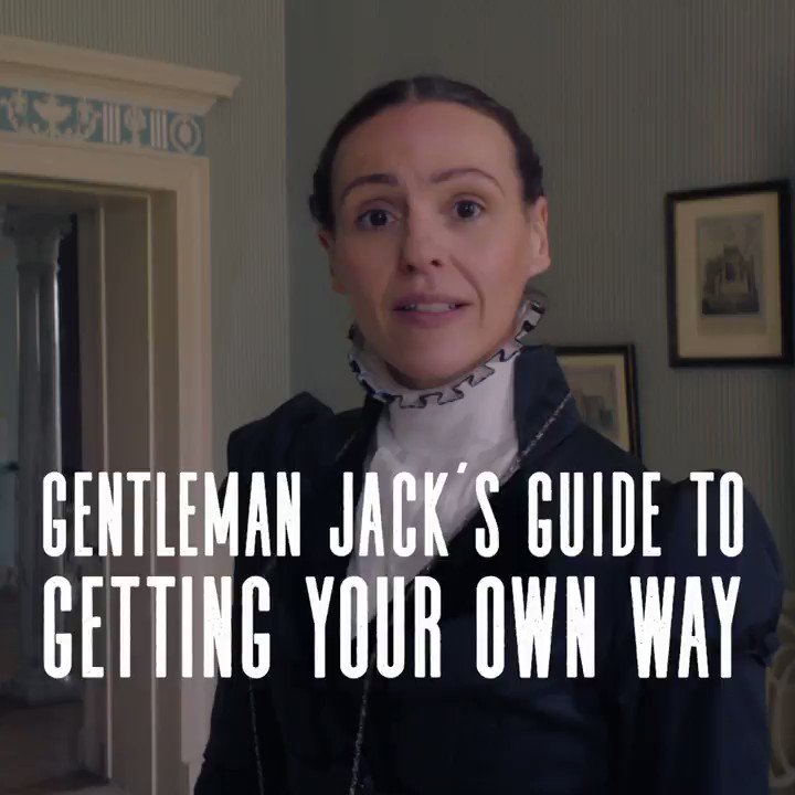 Sometimes, girls, you've just got to show them who's boss. #GentlemanJack