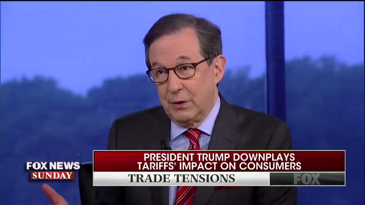 .@FoxNewsSunday: "It's U.S. business & U.S. consumers who pay, correct?"
NEC Director @larry_kudlow: "I don't disagree with that. Again, both sides will suffer on this."
#TariffsAreTaxes