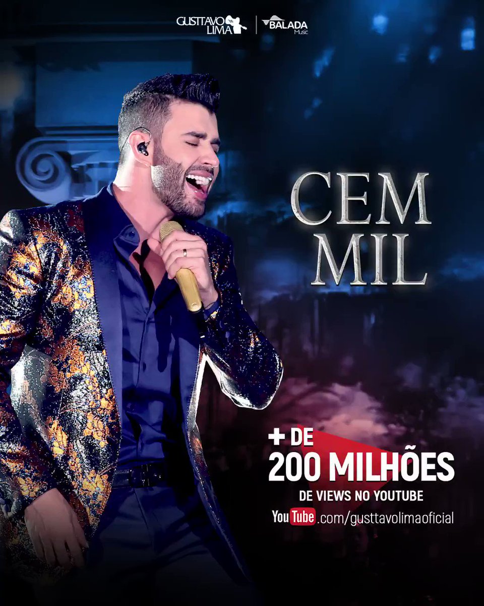 200 milhões, bb!!! 🌽🌽 Falar o que, né?! Música do ano... #Hit2019 é Cem Mil!!! 😎💥 #Gratidão #CemMil #OEmbaixador