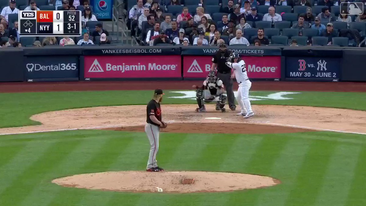 His 3rd homer of the day. Gleyber day continues.