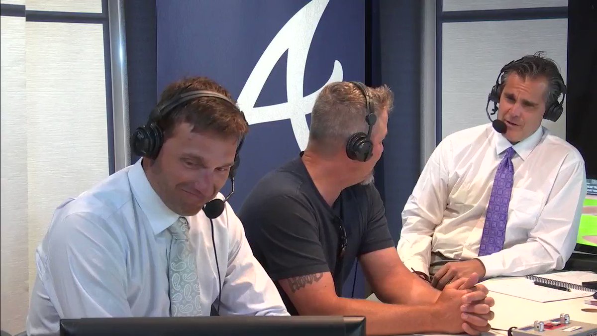 Show up ... when? TV prep is all new for HOFer @RealCJ10. 🤣
He'll make his @Braves LIVE debut TONIGHT at 6:30 p.m. ET on FOX Sports Southeast.
#ChopOn
