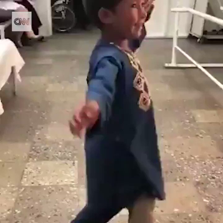 A landmine took Ahmed's Rahman leg when he was 8 months old.
He danced in jubilation after receiving a prosthetic leg at an International Red Cross Center in Afghanistan. https://cnn.it/2VKgnqa