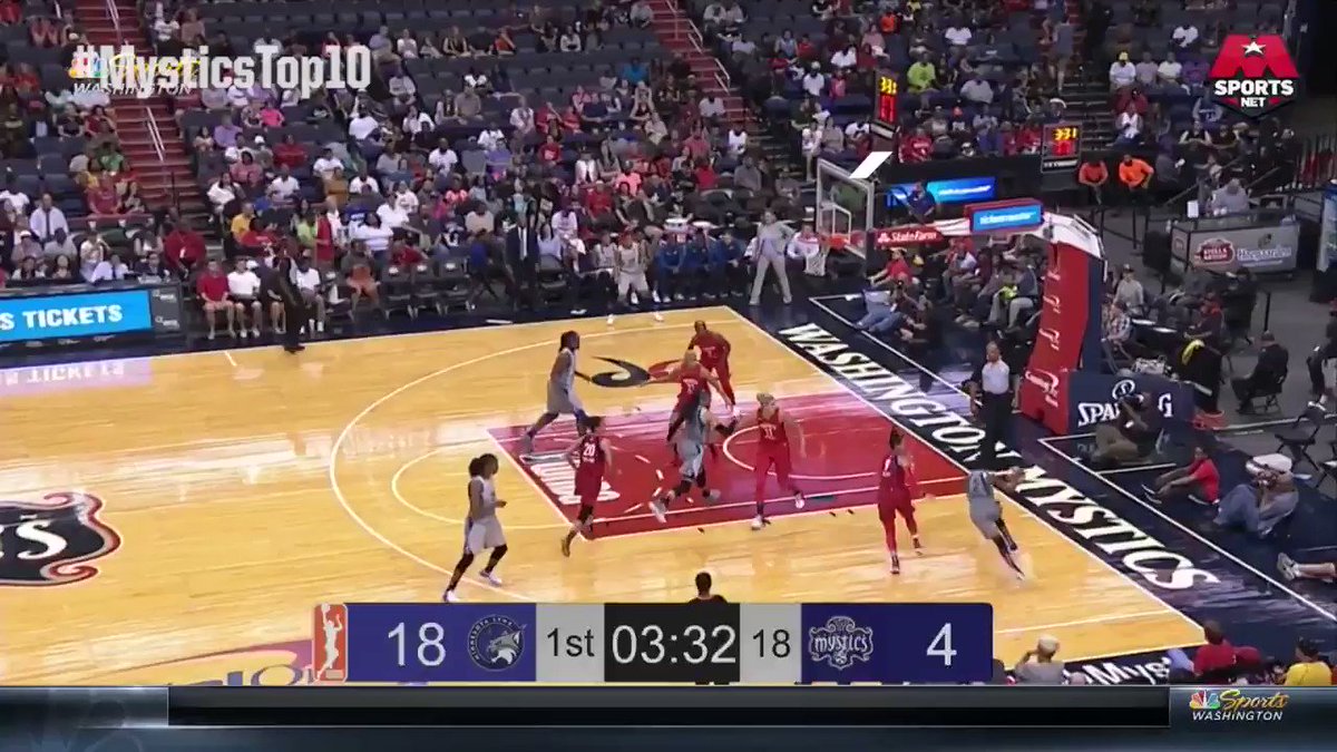 #MysticsTop10 #️⃣8️⃣: @KristiToliver hits Elena @De11eDonne with the no-look ❌👀 dime for two!
#TogetherDC