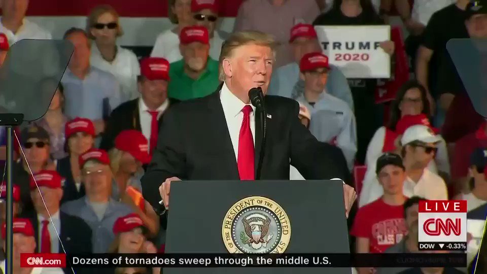 Pres. Trump wants to know what's going on with Fox News? "Something very strange?"
I never imagined that we'd hear Fox News get booed at a Trump rally, says @ChrisCuomo.
"What did Fox do that's so terrible? They're giving his 2020 opponents airtime. They're doing their job."