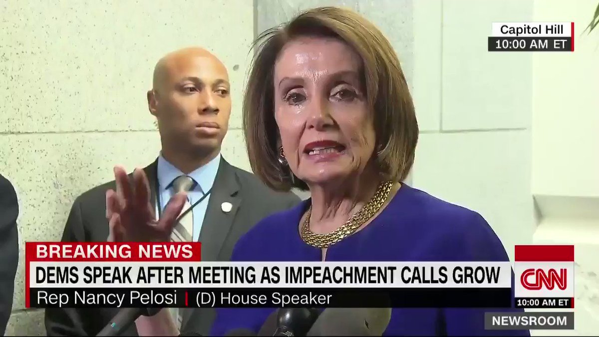 House Speaker Nancy Pelosi: "We believe the President of the United States is engaged in a cover-up" https://cnn.it/2WZJmTw