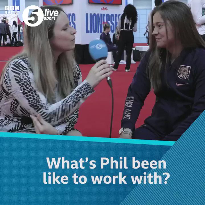 ๐ 'The girls like to give him a bit of banter & he gives it back.'
@frankirby on what it is like working with @Lionesses manager Phil Neville.
Listen live ๐
๐ฒ๐ป: http://bbc.in/2HNElqTย