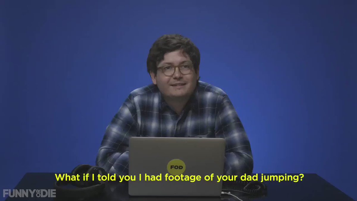 Dad's don't jump. That's a myth!
Watch the full video here: https://www.funnyordie.com/2016/6/17/17725992/people-react-to-their-dads-jumping …