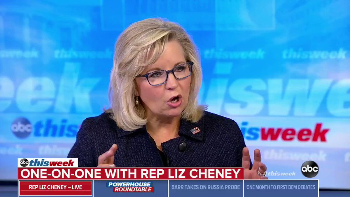 Rep. Liz Cheney: "We had people that are at the highest levels of our law enforcement ... saying that they were going to stop a duly elected president of the United States."
"That sounds an awful lot like a coup and it could well be treason," she adds https://abcn.ws/2Ezs20t