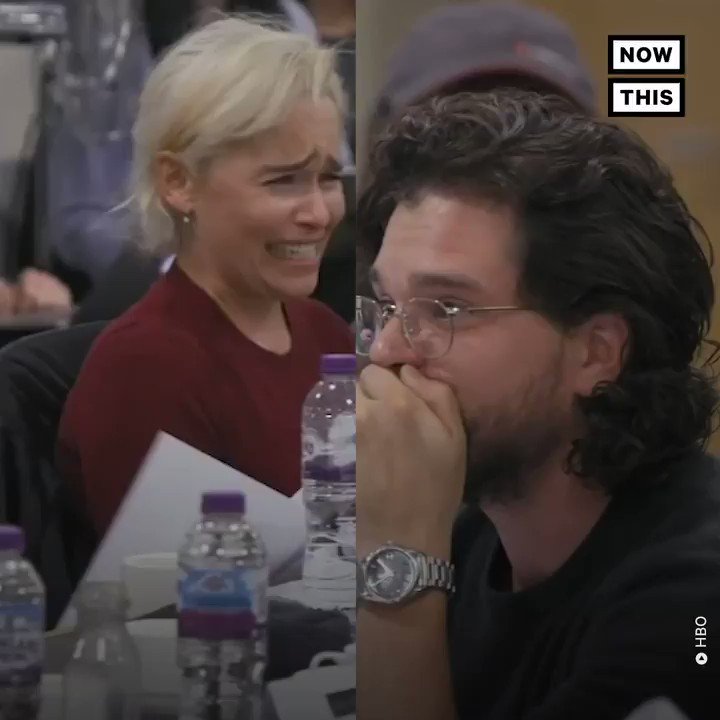 RT @nowthisnews: Kit Harington and Emilia Clarke’s reactions to the #GameOfThrones finale say it all https://t.co/TMKPm5LVSn