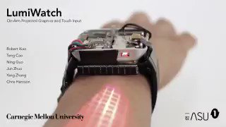 LumiWatch: on arm projected graphics and touch input
by @CarnegieMellon |
#UX #IoT #InternetOfThings #ConnectedDevices #SmartWatch #SmartTech #Wearables #Technology #DigitalTransformation #Innovation #Digital #RT
Cc:@evankirstel @ipfconline1 @SpirosMargaris