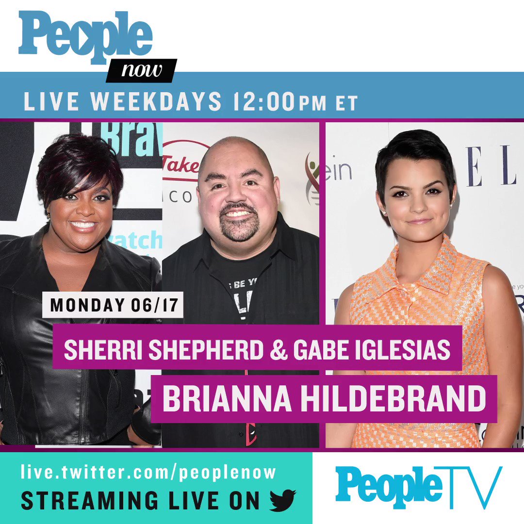 Coming up next week on #PeopleNow: @SherriEShepherd, @fluffyguy, @ShepRose, @TylerRichMusic, @Roselyn_Sanchez, @MrTonyHale, and @KimRaver! Watch — Weekdays 12pm ET/9am PT: https://live.twitter.com/peoplenow