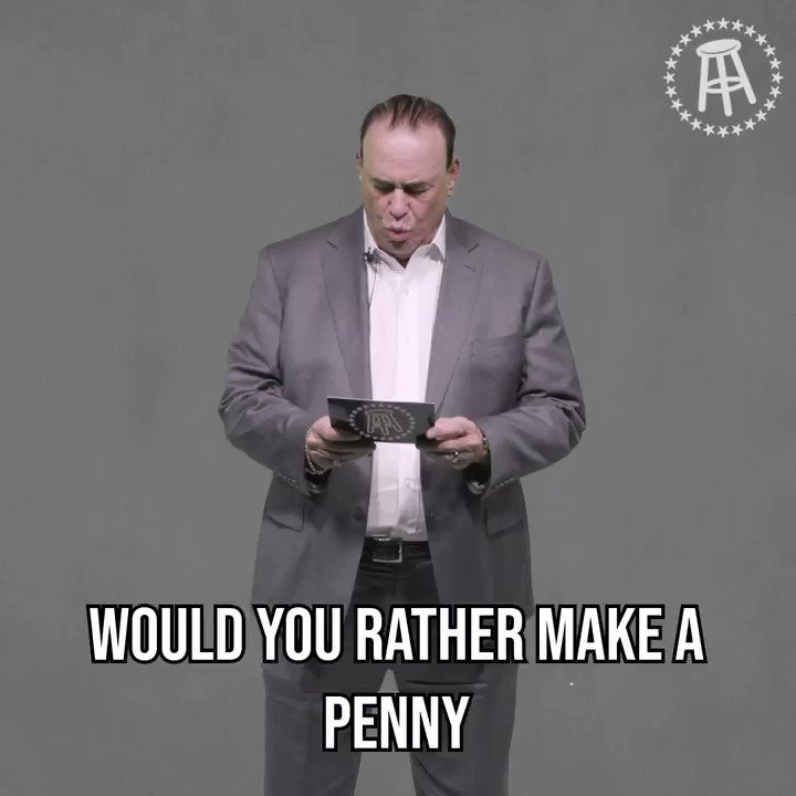 Barstool Sports on Twitter "Would you rather make a penny every time you take a breath or make