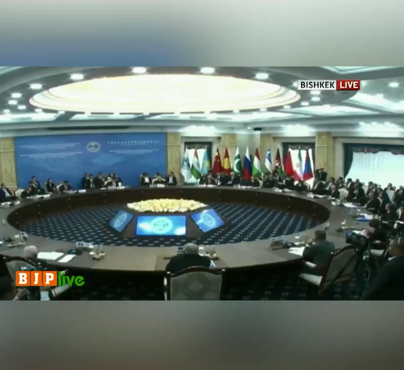 It’s imperative to hold the countries accountable that aid, abet and finance terrorism in any way: PM Shri @narendramodi at #SCOSummit2019 in Bishkek.
